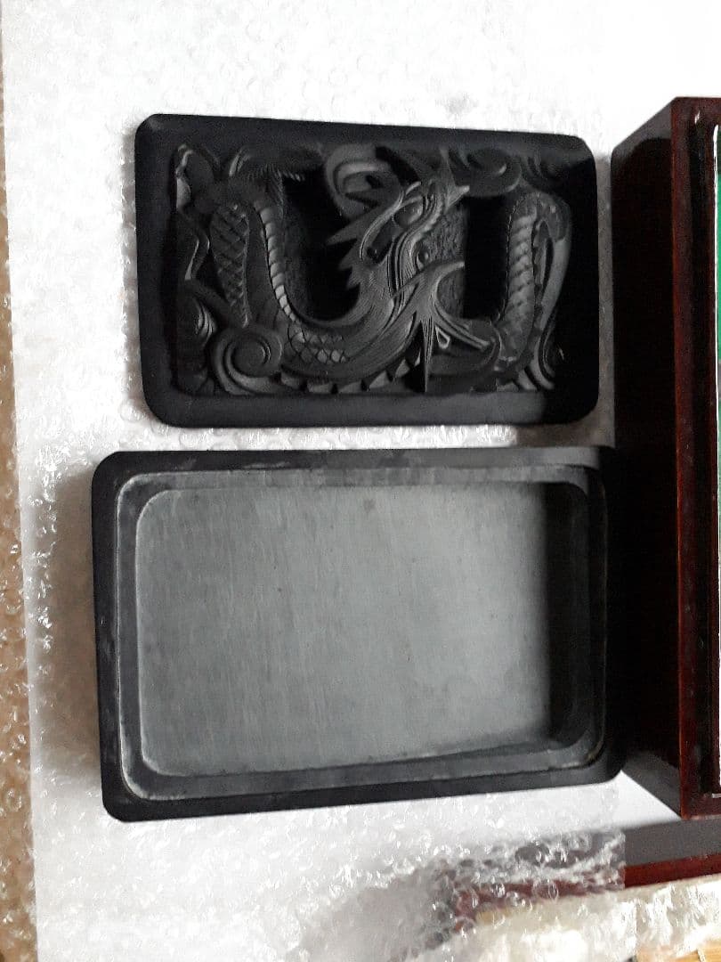 中国製書道箱セット　硯箱　未使用品　昭和レトロ昭和の物です。中国製です。