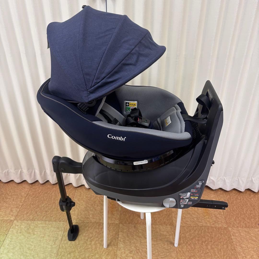 クリーニング済　☆美品☆　コンビ　クルムーヴ　アドバンス　ISOFIX　ネイビー