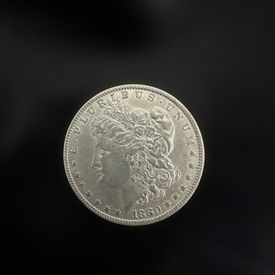 モルガンダラー1ドル 1880年　未流通に近い　本物保証