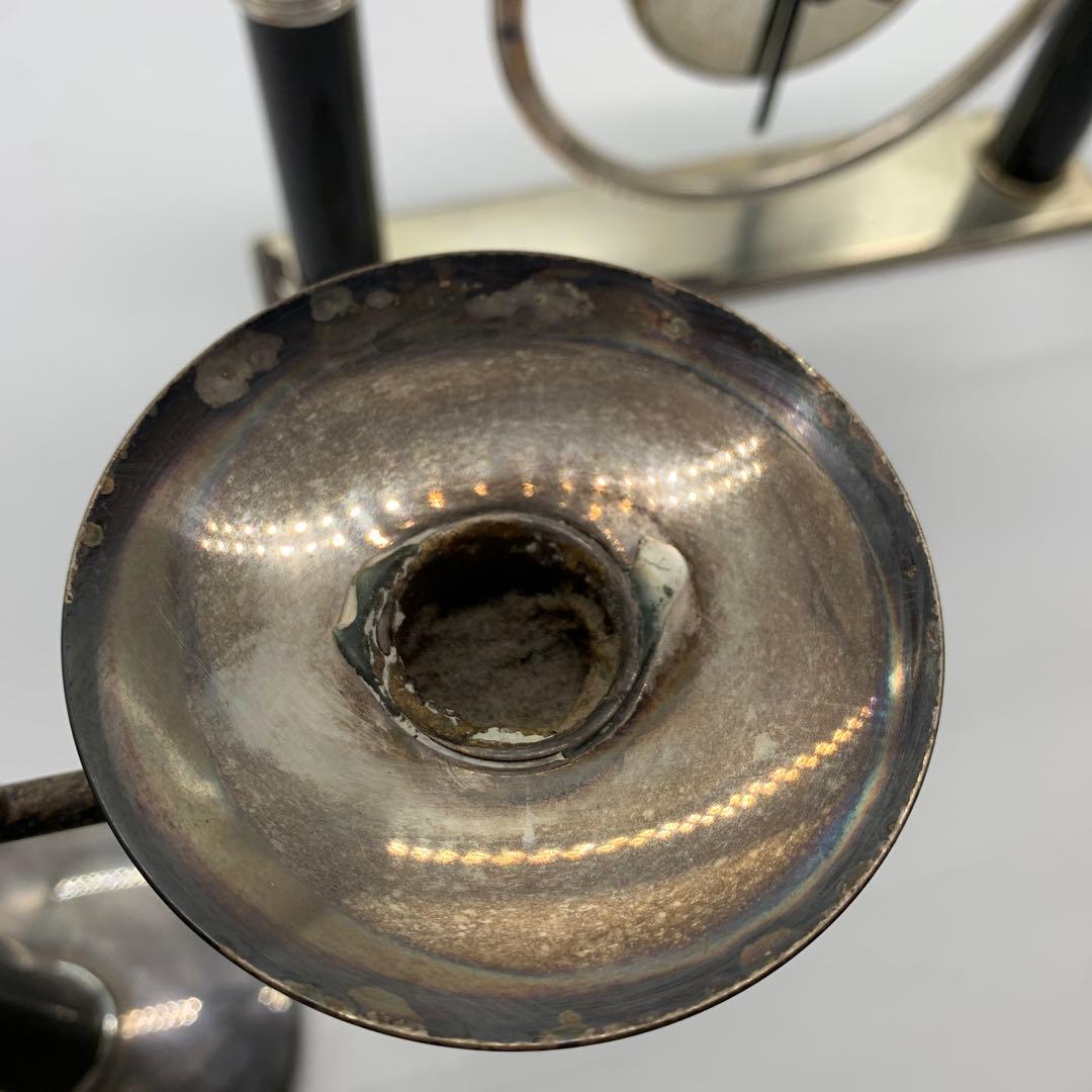 クリストフル 卓上時計 キャンドルスタンド セット 稼働品