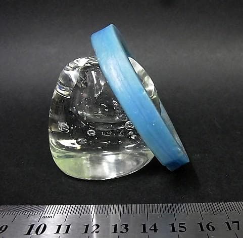 ★R1005★古代　青　ガラス　ブレスレット　ローマングラス　腕輪