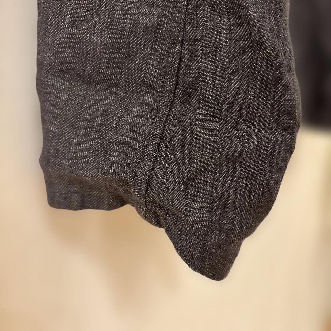 K*A様 COMOLI ピッコロ リネン ヘリンボーン スタンドカラー チャコー