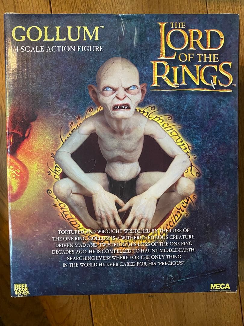 NECA 1/4スケールフィギュア Gollum ロードオブザリング　未開封