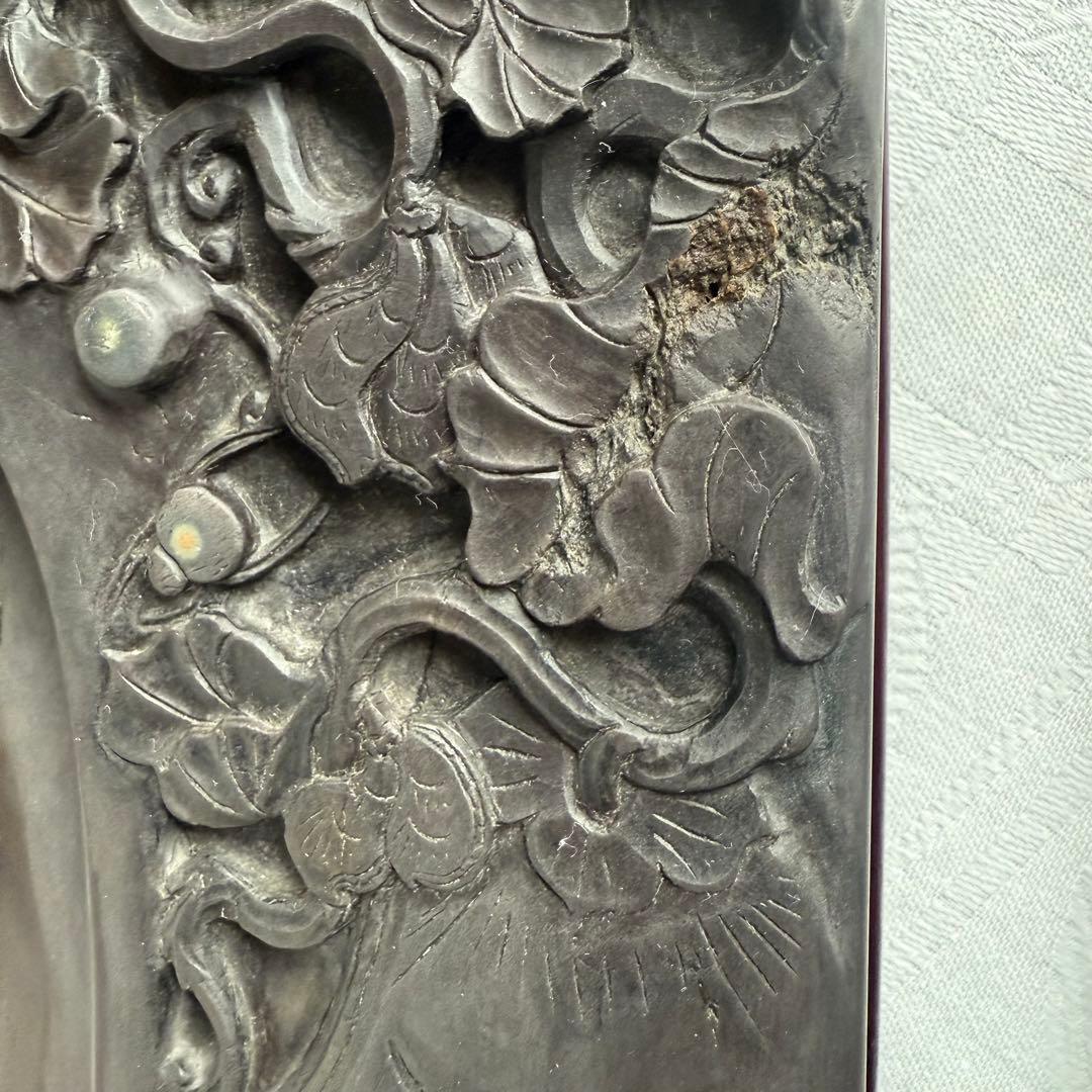 超限定出品18日20時迄‼️不世出‼️旧家蔵出書の極み端渓硯『瓜形硯』」②文房四宝