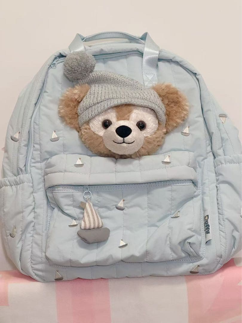 【お顔厳選】新作　上海ディズニー　リラックス　ダッフィーリュックバック