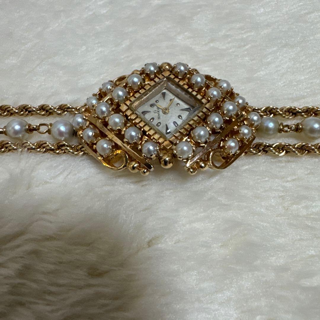 オメガ　レディース　アンティーク　14K 時計