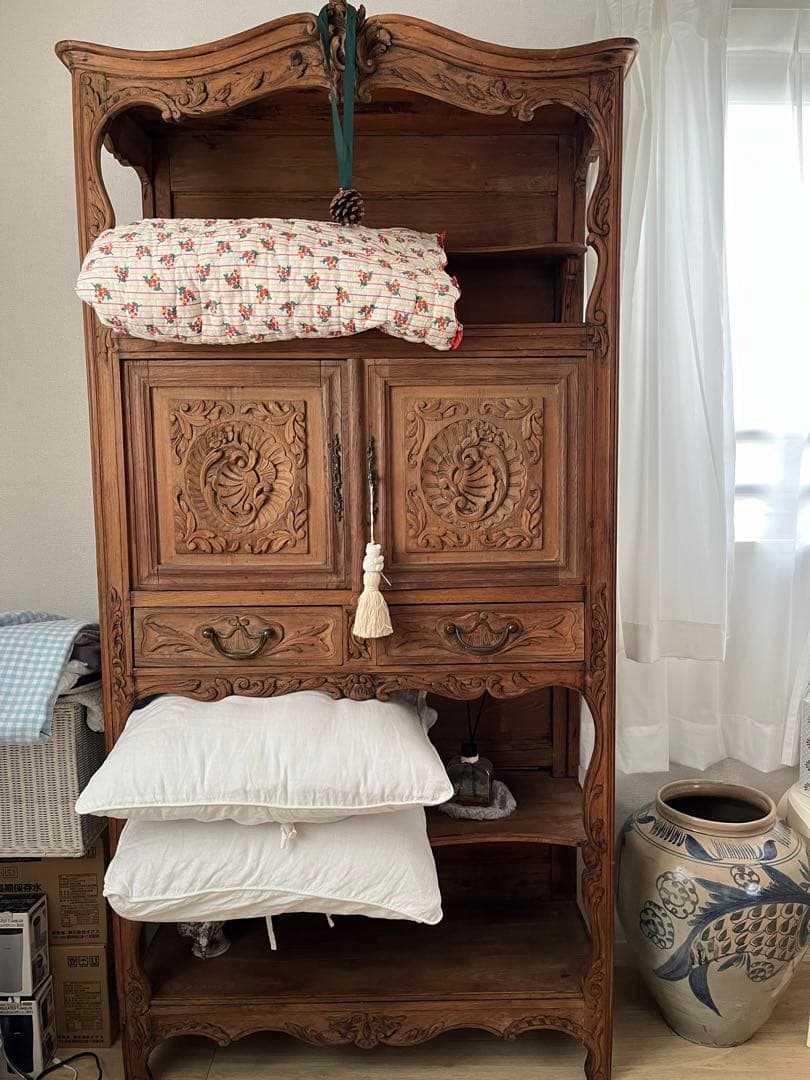 【定価税抜35万】キャビネット　フランスアンティーク家具店購入品。ビンテージ