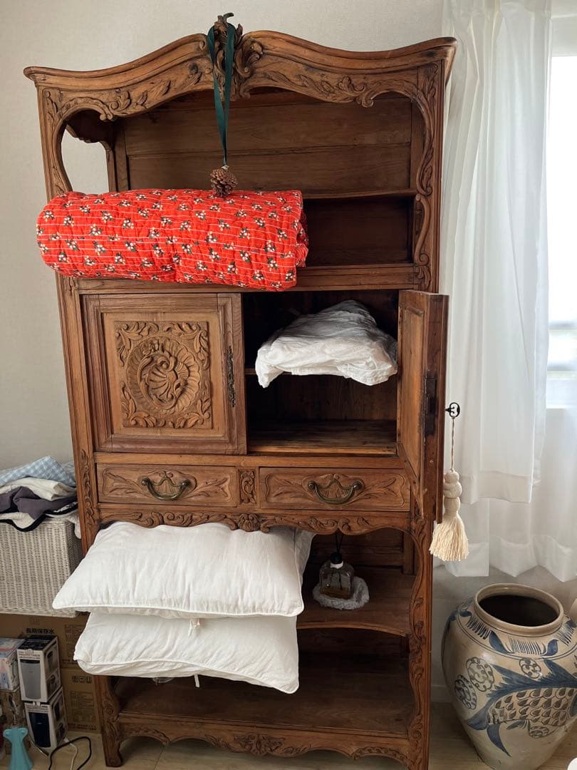 【定価税抜35万】キャビネット　フランスアンティーク家具店購入品。ビンテージ