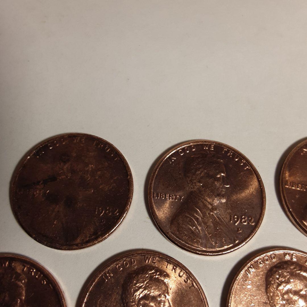 1982年刻印Ｄー1セント硬貨ー2360