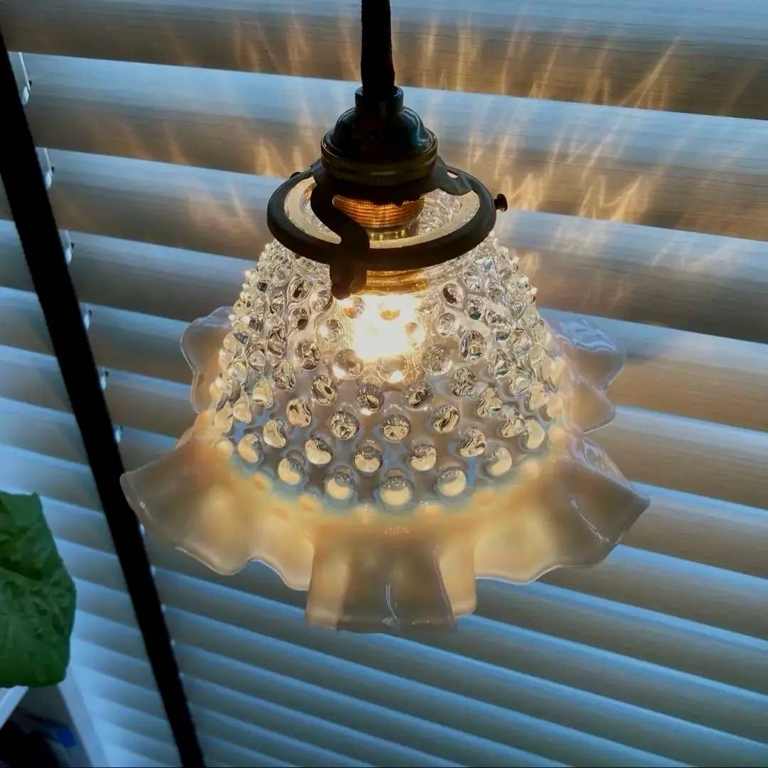 （専用）フェントン　1940年　ランプシェード　オパールセント　アンティーク