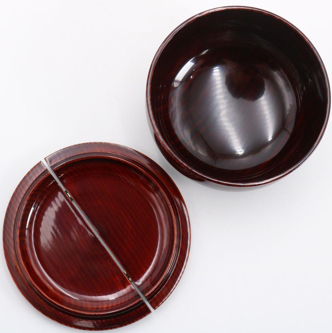 中谷秀斉作 覚々斎好写 老松 薄茶器 壷々青海波仕覆 茶道具　V942