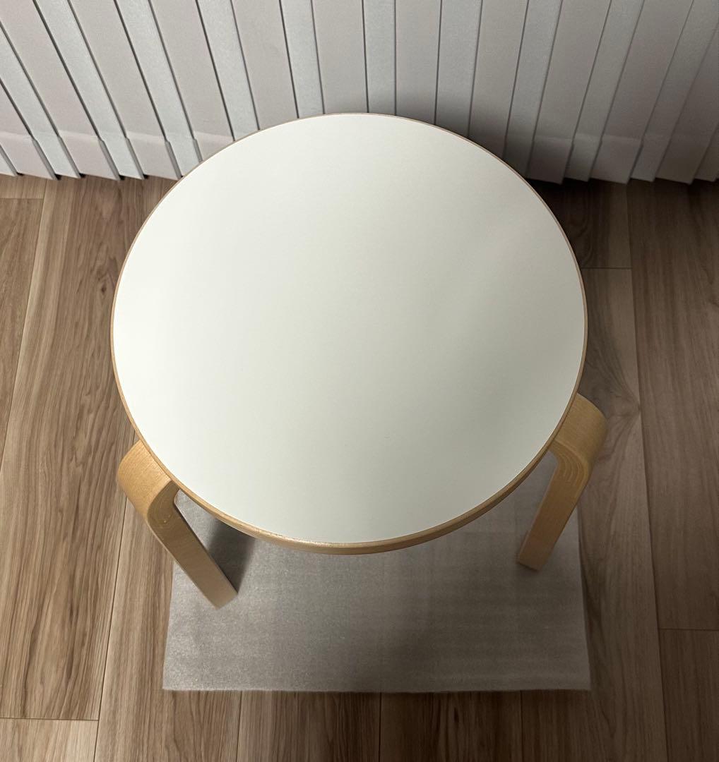 artekアルテックスツール60Stool3本脚ホワイト ラミネート2024年製