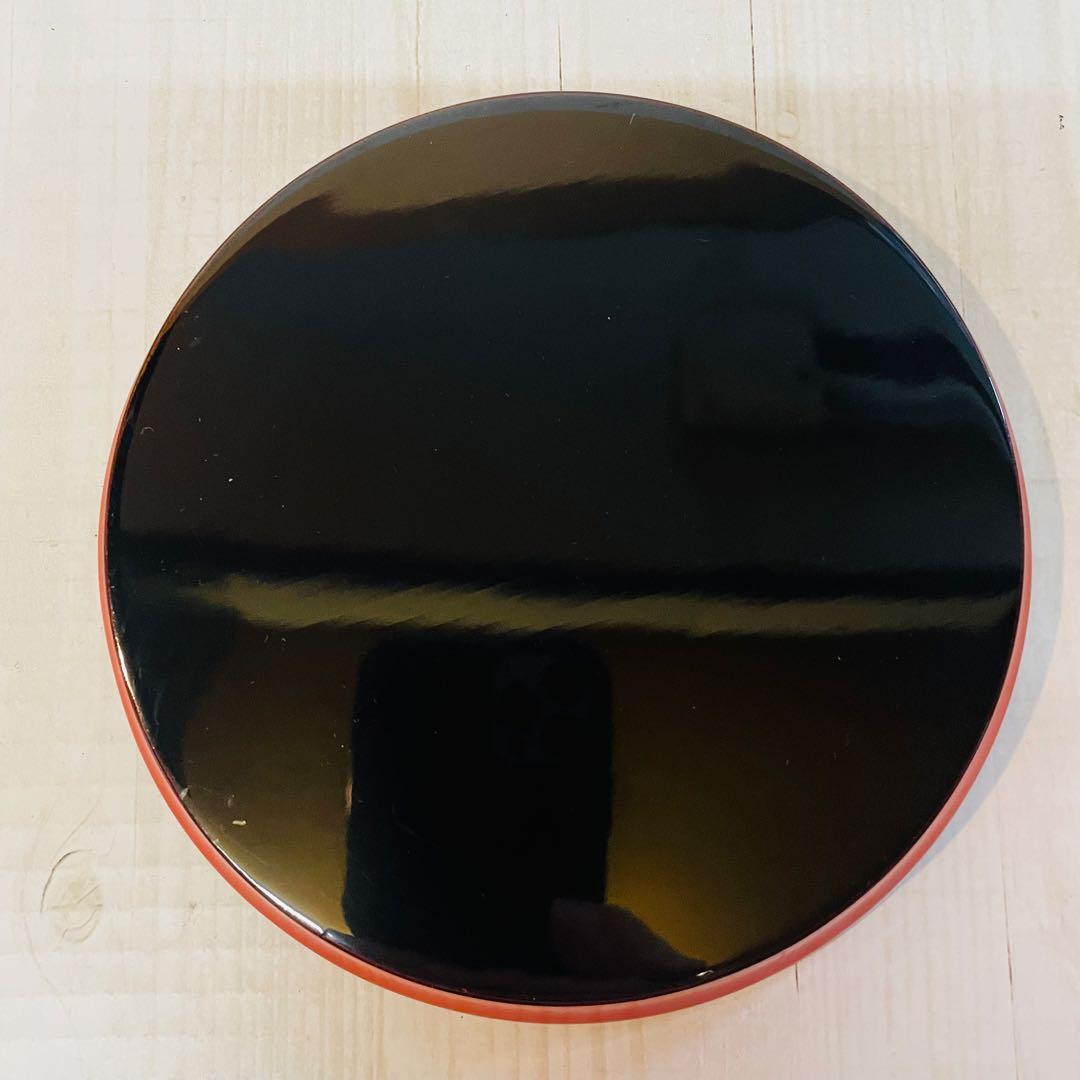 超美品　輪島塗　漆器　稲忠　円形皿 銘々皿　5枚セット　正月　ひな祭り