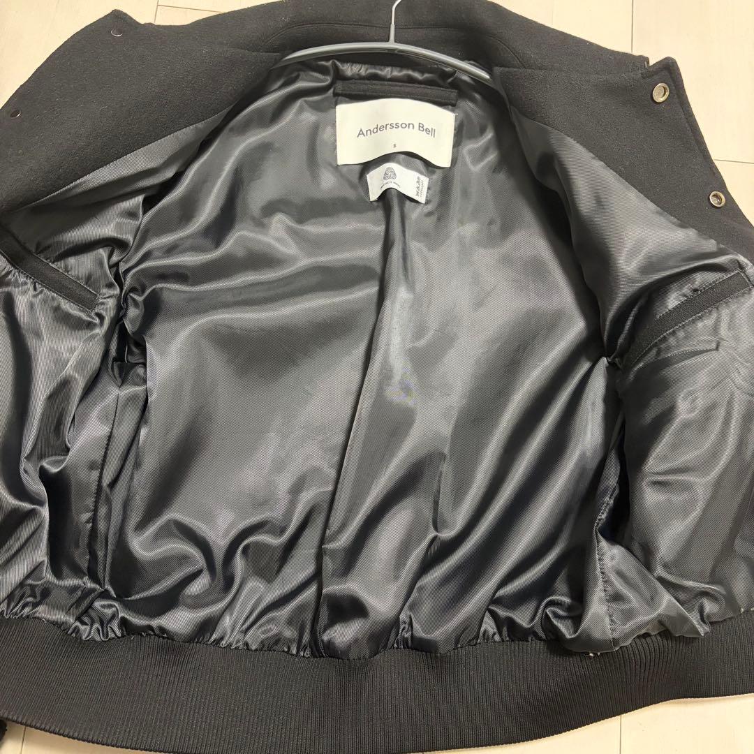 andersson bell スタッズ ウールウエスタンジャケット 黒