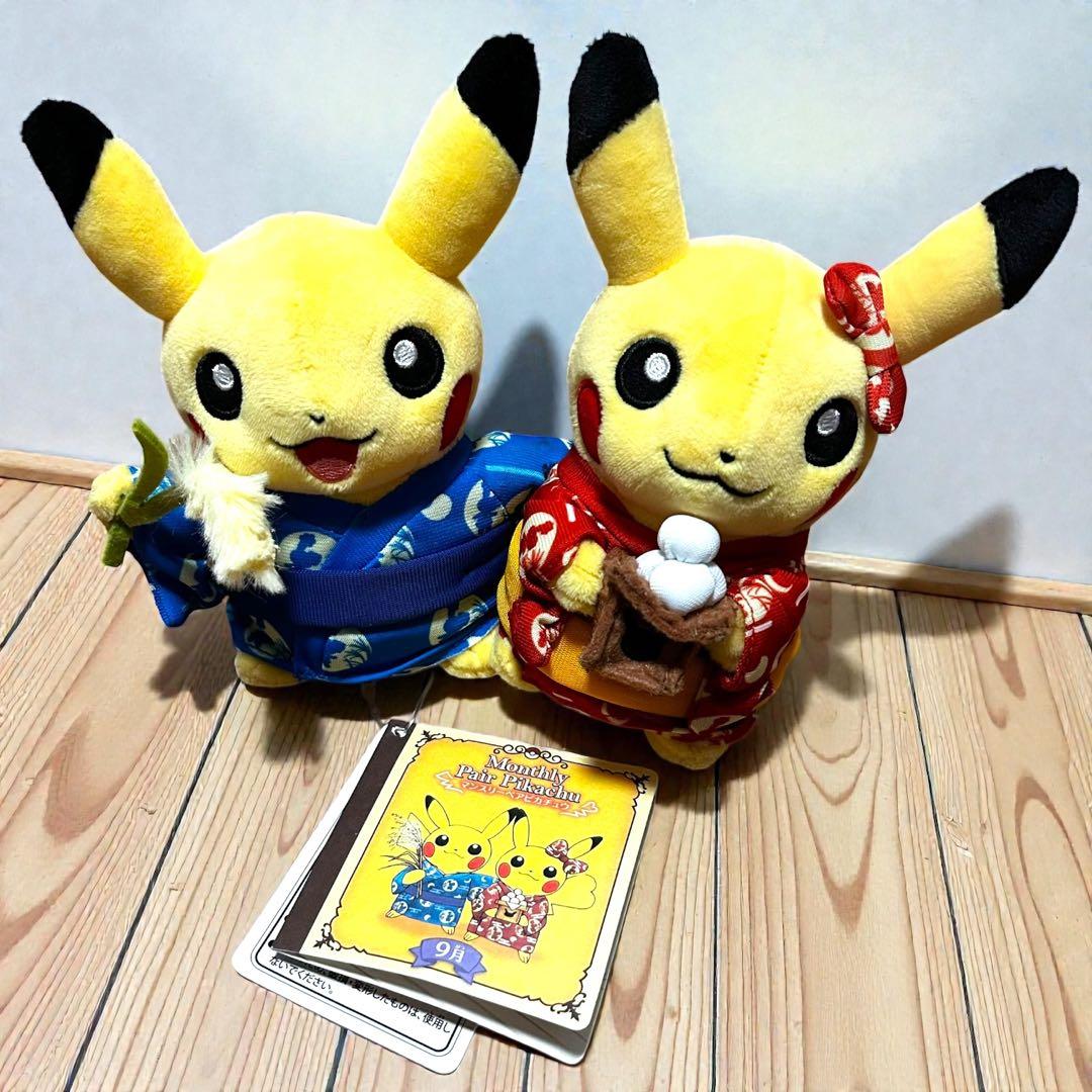 激レア✨タグ付き❣️マンスリーペアピカチュウ 2016〜2017年 4セットまとめ