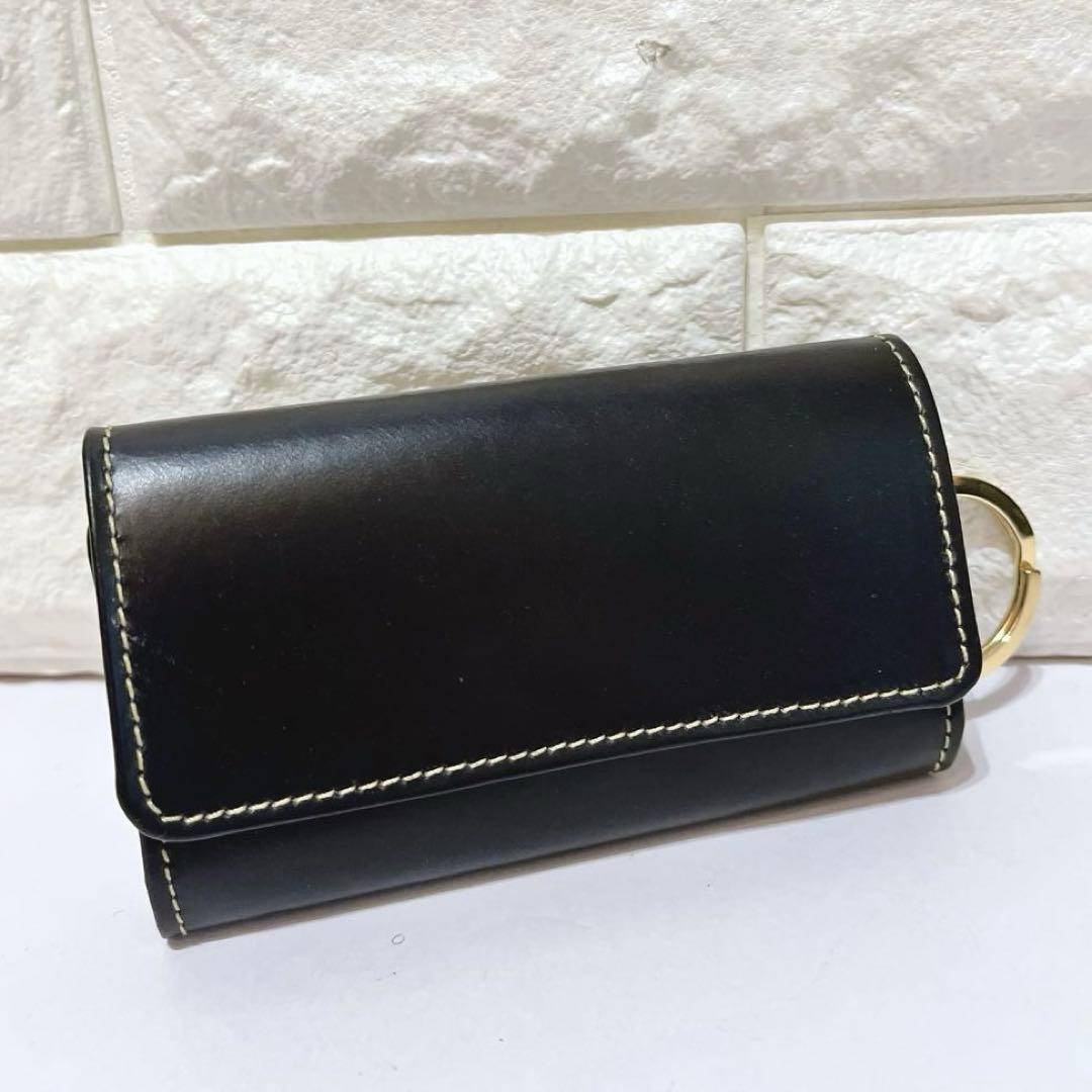 【未使用級】WhitehouseCox レザー 6蓮 キーケース キーリング付