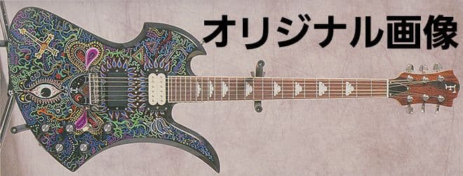【良・美品】目玉ペイント・hideモデル。モッキンバードエレキギター。