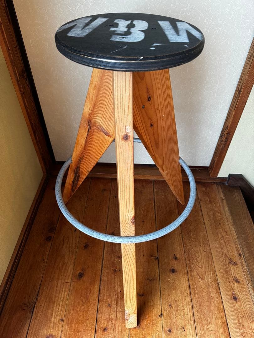 M&M CUSTOM PERFORMANCEスツール大BLACK家具ハイチェア