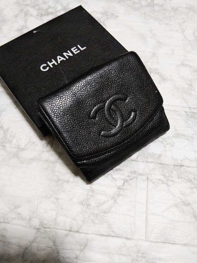 【綺麗】シャネル キャビア ココマーク 財布