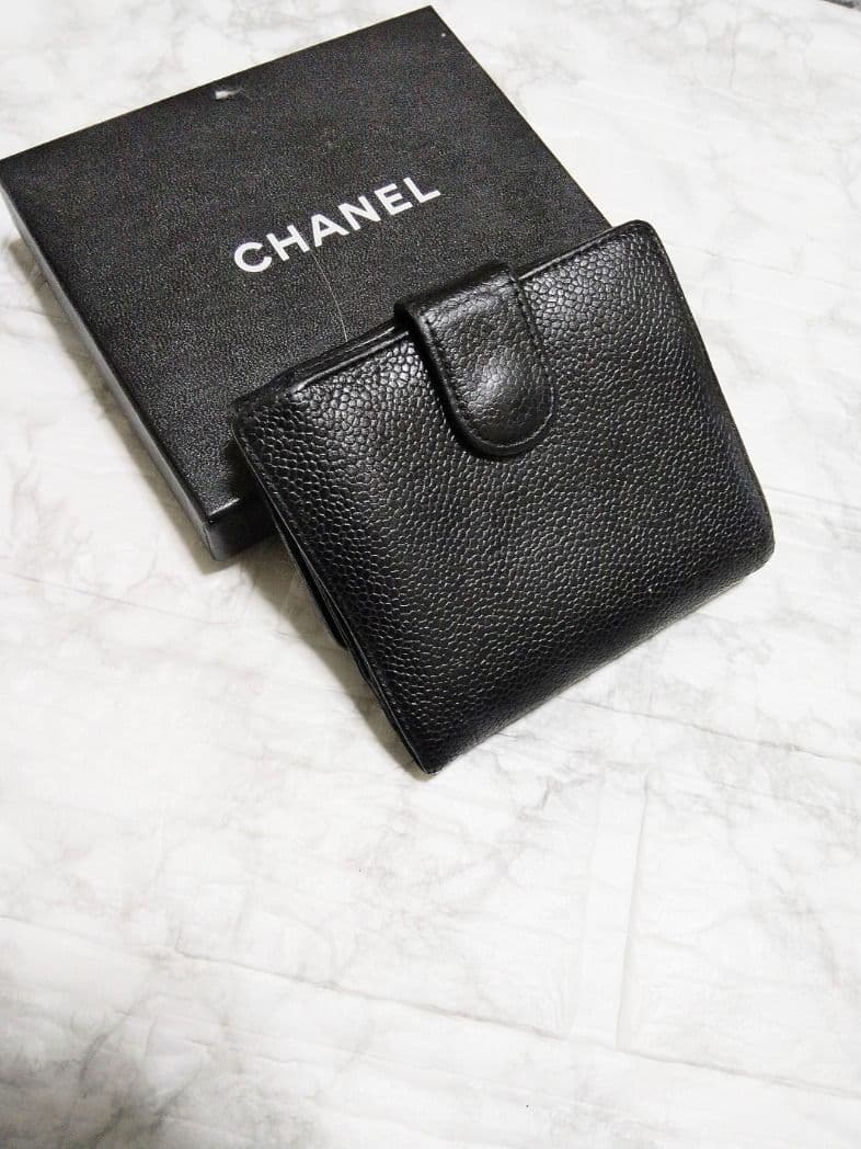 【綺麗】シャネル キャビア ココマーク 財布