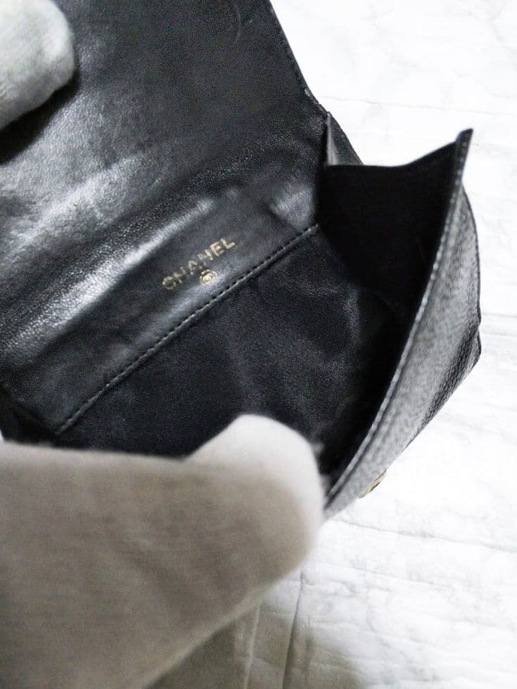 【綺麗】シャネル キャビア ココマーク 財布
