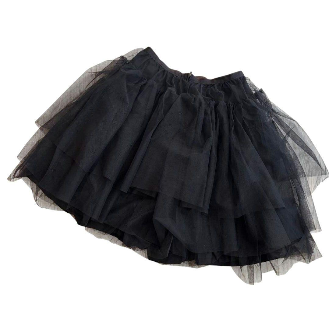 FOXEY NEW YORK 黒のチュールプリーツスカート 40サイズ