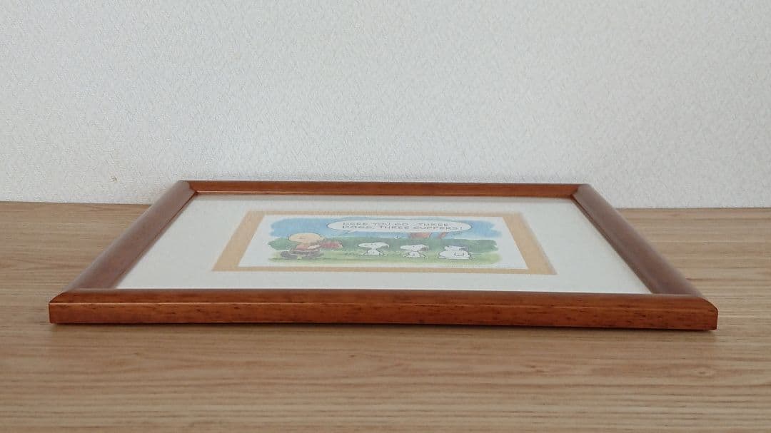 スヌーピータウンショップオリジナル 53rd アニバーサリー 額入りアート 食事