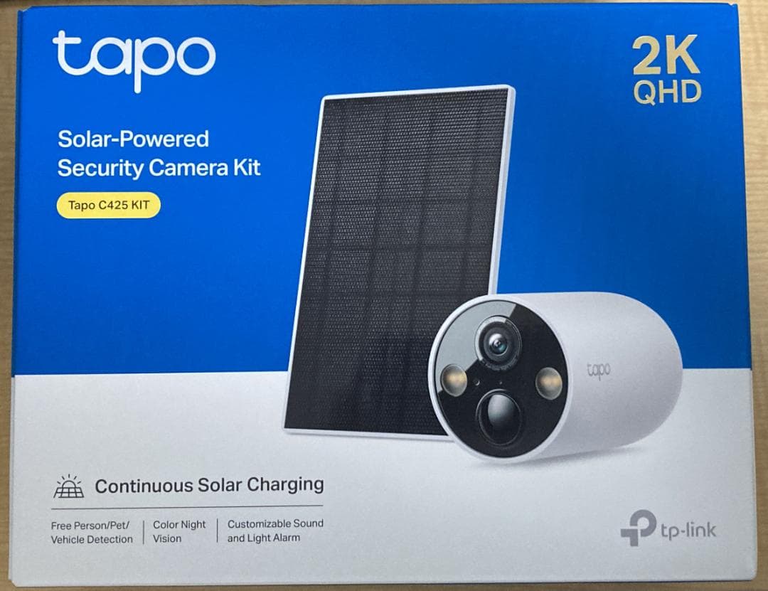 TP-Link Tapo C425 Kit ソーラー防犯カメラ 屋外