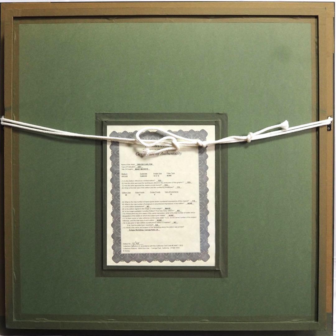 真作■ディズニー ファインアート トレバー・カールトン■版画 絵画 ミッキー
