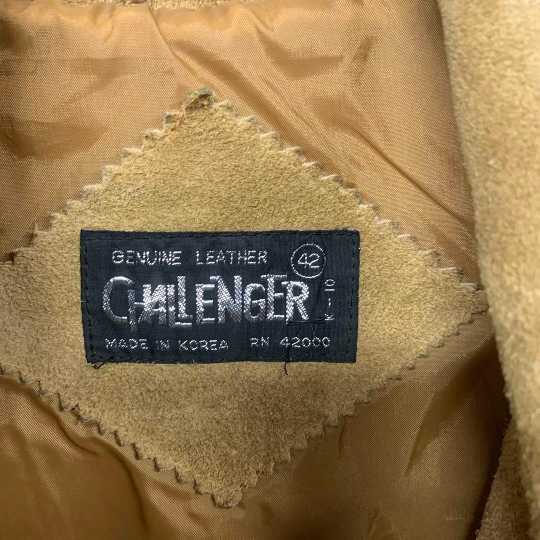 US古着◆スエード レザー ジャケット メンズ L程