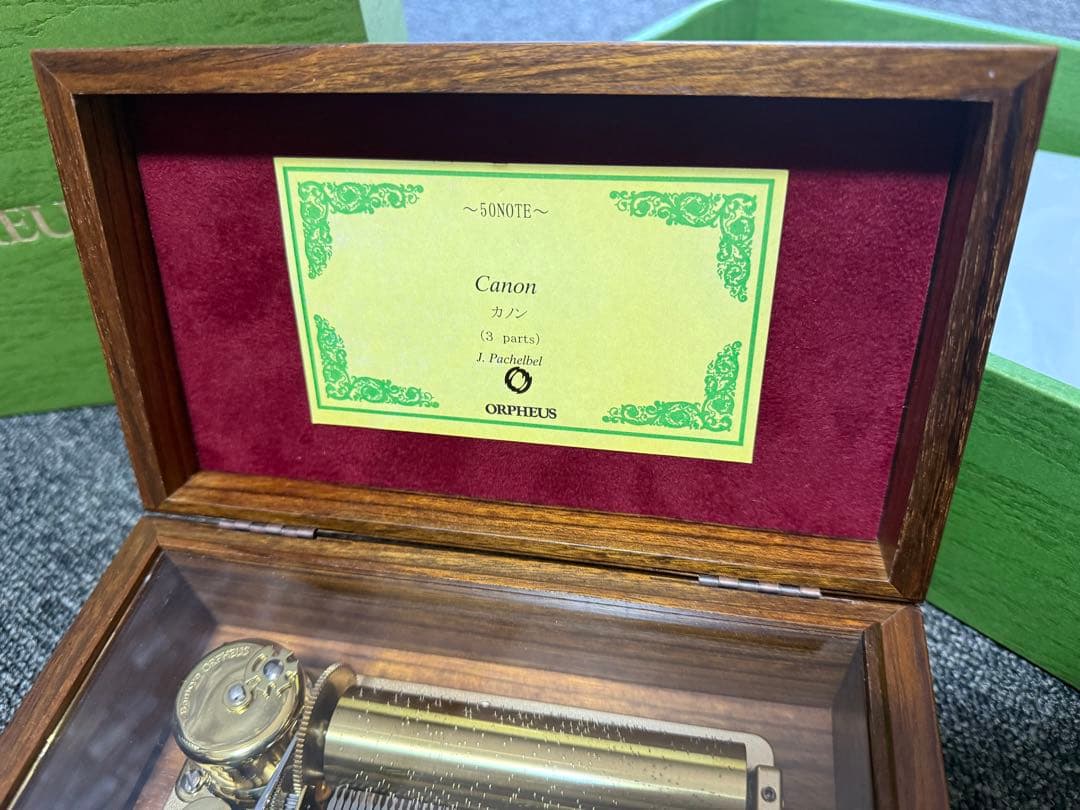 【極美品】 ORPHEUS オルゴール カノン 50弁 オルフェウス