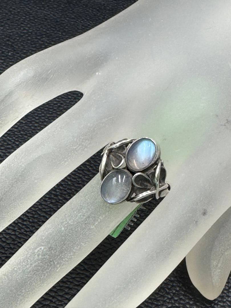 ジョージジェンセン 48 ムーンライト ブロッサム ムーンストーン リング