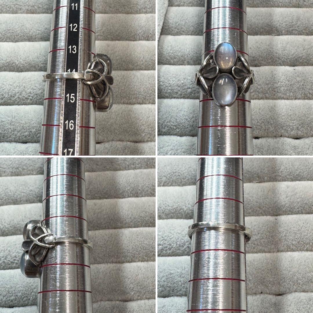 ジョージジェンセン 48 ムーンライト ブロッサム ムーンストーン リング