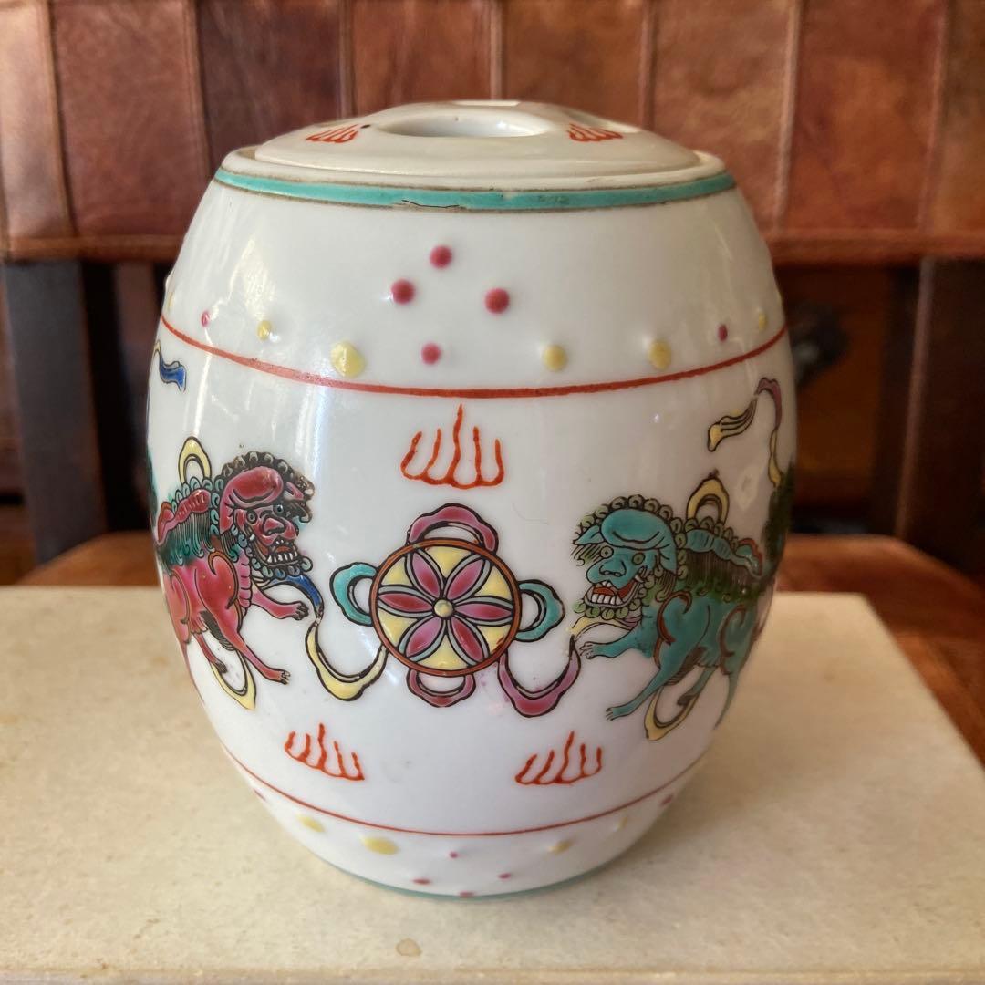 中国　景徳鎮製　蓋もの