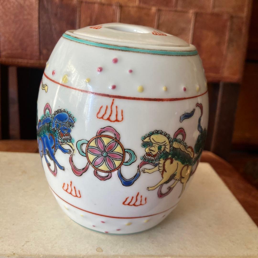 中国　景徳鎮製　蓋もの