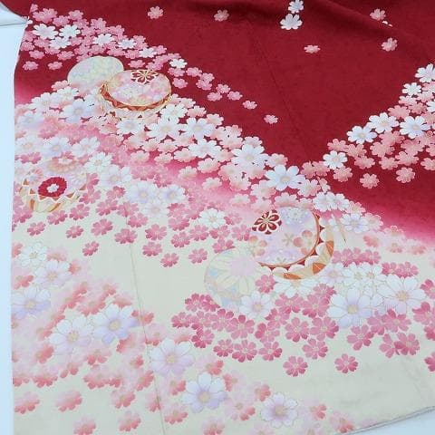 金駒刺繍“最高に花咲かせる特別な日☆”振袖 成人式 トールサイズ 着物H-98