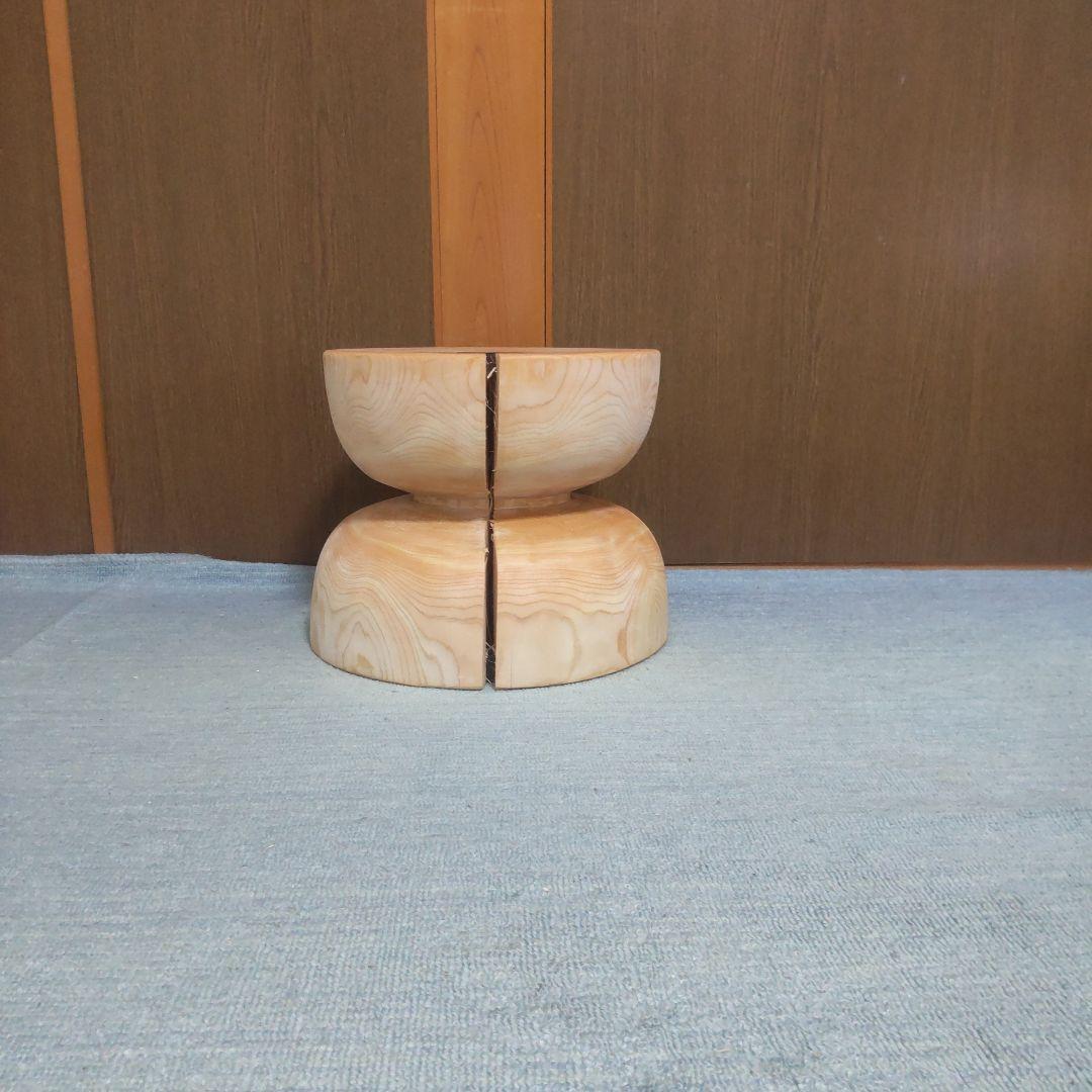檜丸太椅子 スツール