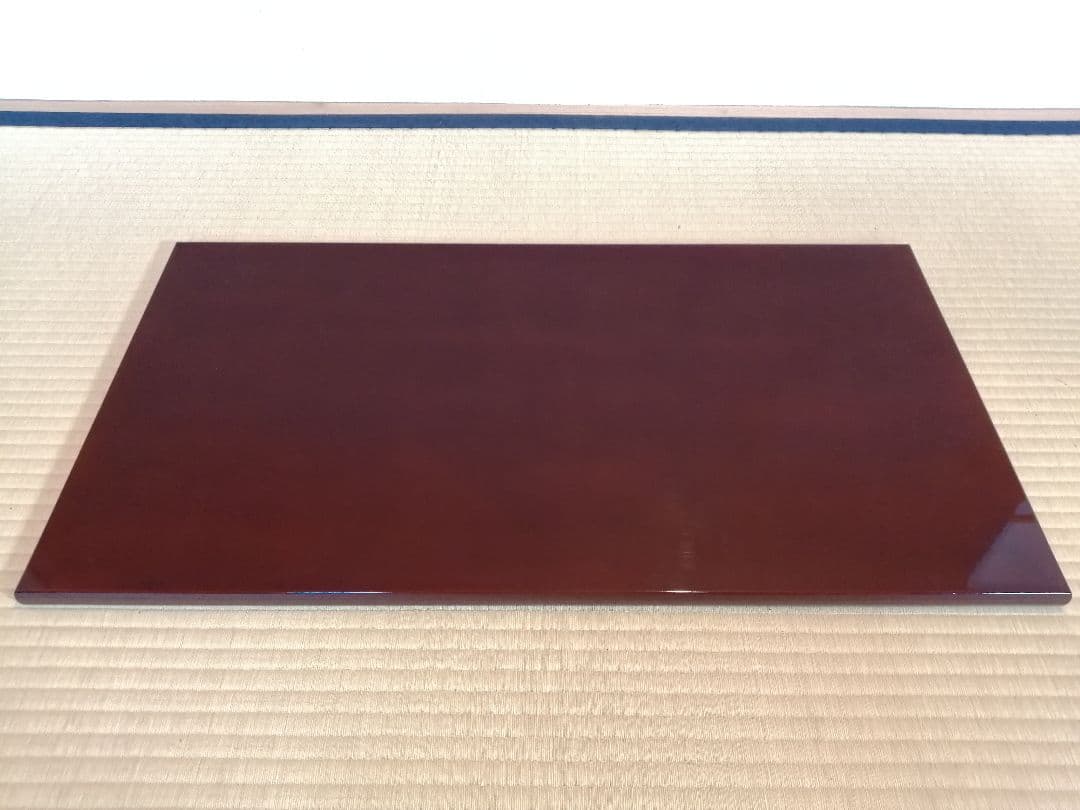 【茶道具】乾老舗造　 溜蝋色塗炉長板　藪内流　長板81