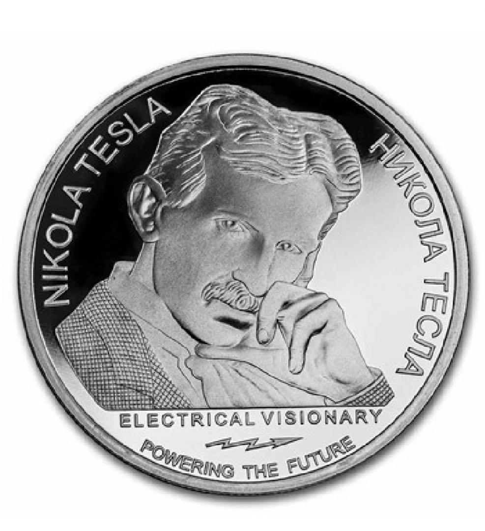 2021年　テスラ銀貨　プルーフver 1オンス　1枚