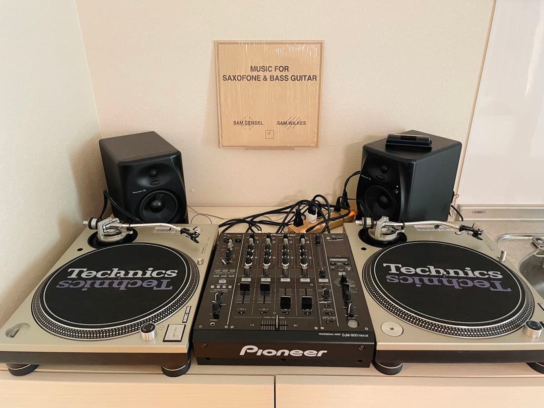 technics sl-1200mkdターンテーブル　針込み　クリア蓋カバー込み