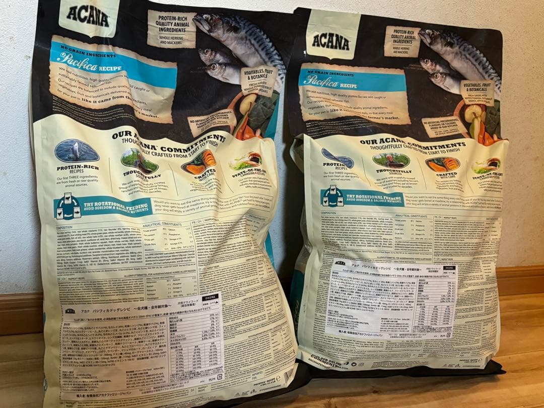 ACANA Pacifica Recipe 6kg 2袋 計12kg サンプル付
