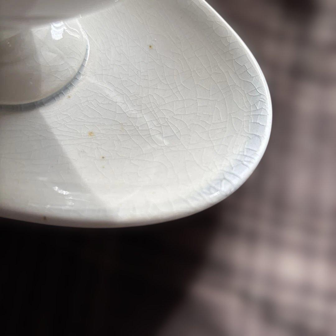 クレイユエモントロー フランスアンティーク ホワイトソーシエール