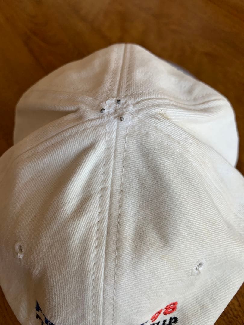 WC'98フランス キャップ 公認商品 青白ツートンカラーキャップは希少