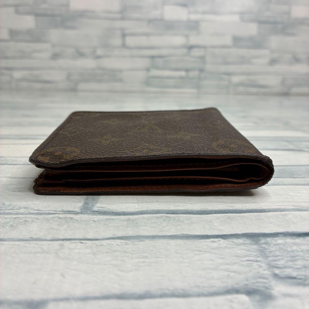 40 LOUIS VUITTON ルイヴィトン モノグラム 二つ折り財布　qj3