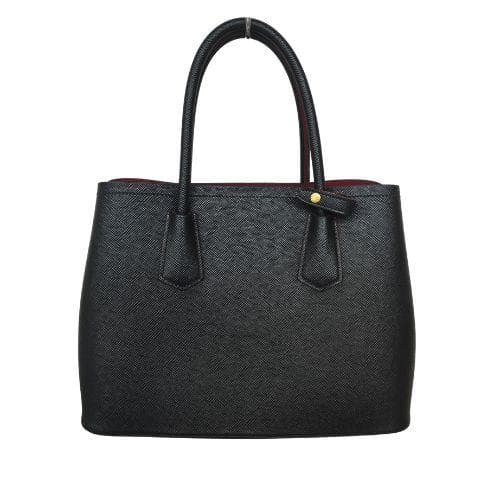 PRADA ドゥーブレ　ミディアム　トートバッグ　サファイアーノレザー