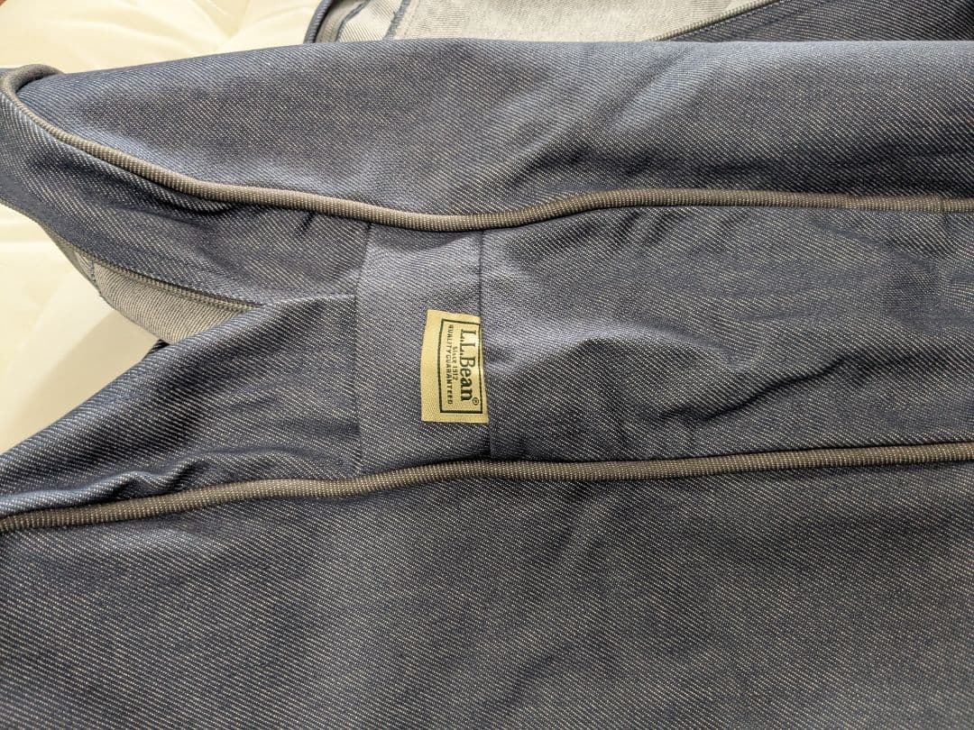 エルエルビーン ミディアム デニム・ドッグ・ベッド、長方形