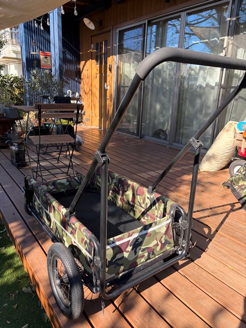 ぶりんこ　エアバギー　キャリッジ　カモフラ　ルーフ付き