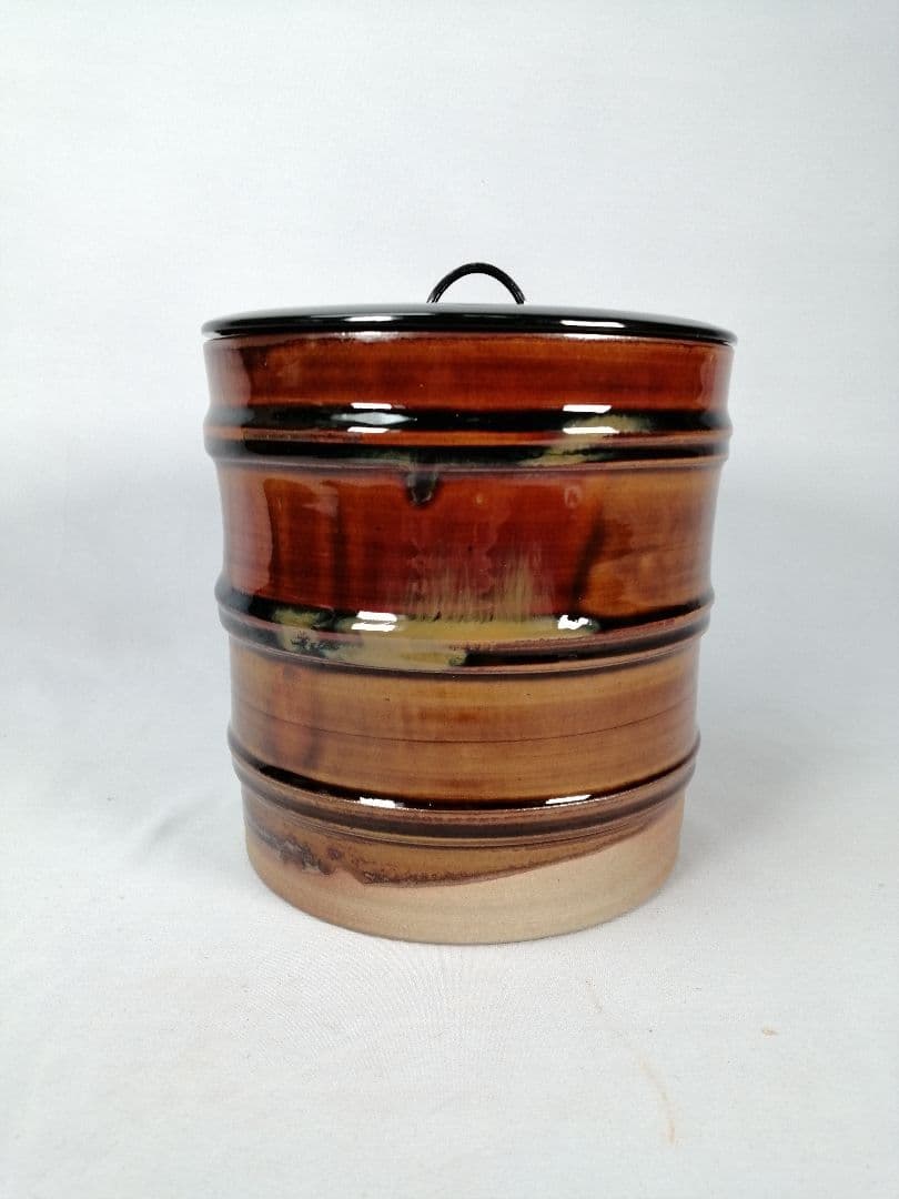 【茶道具】静山造　高取焼水指　水指385