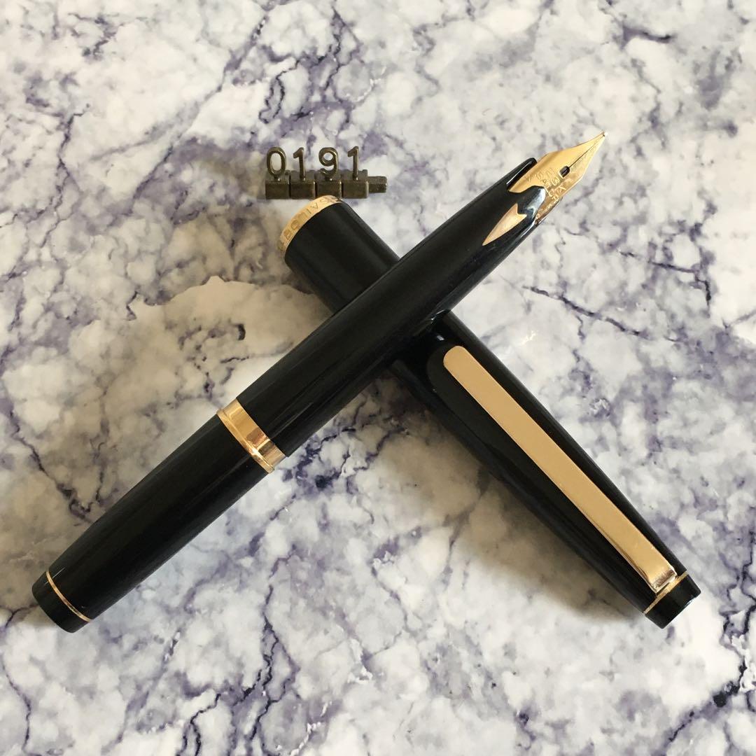 #0191 オーバーホール済み 万年筆 SAILOR ショート象嵌 23k