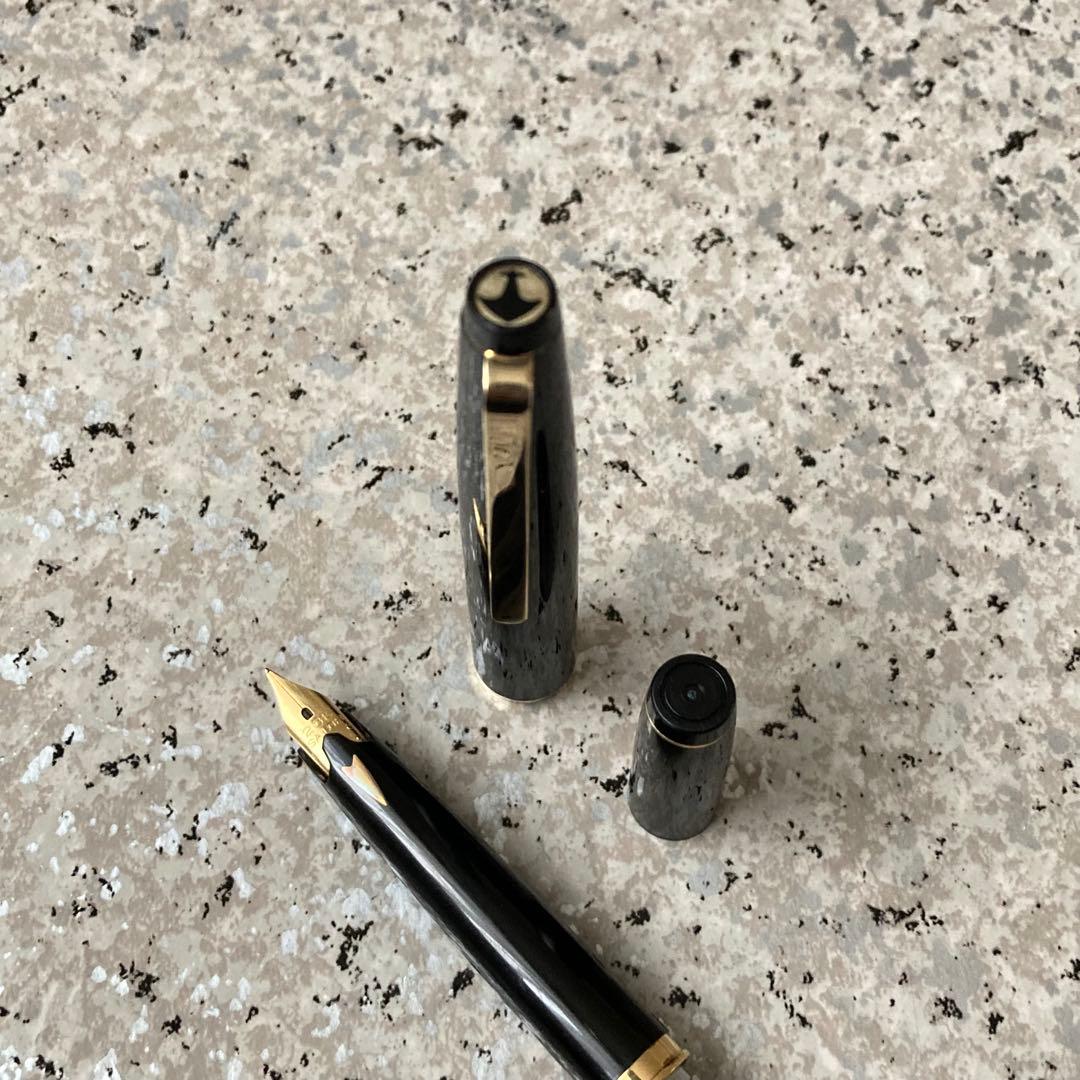 #0191 オーバーホール済み 万年筆 SAILOR ショート象嵌 23k